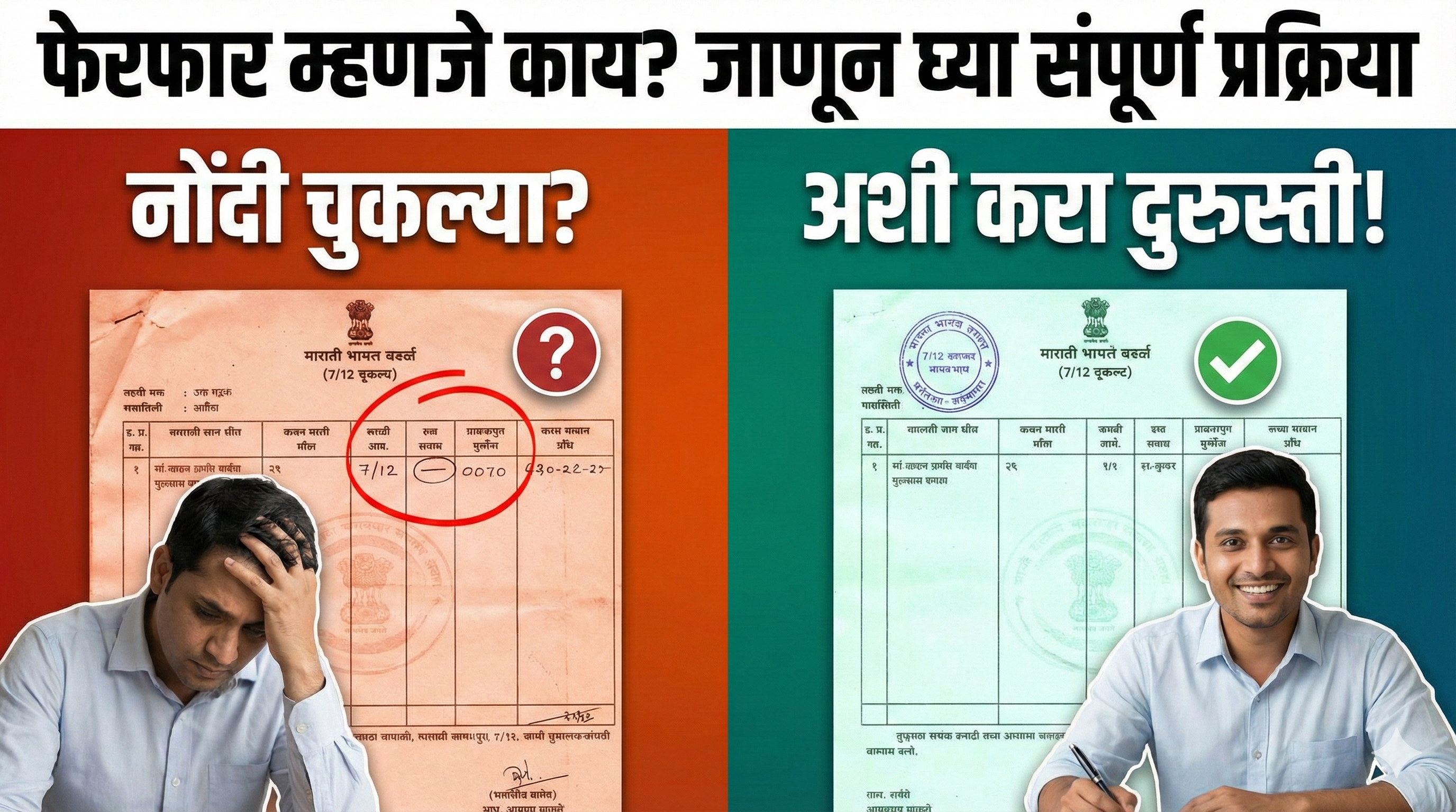 Ferfar Land Records Guide Marathi